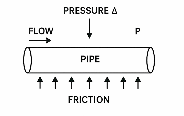 Pipe friction loss