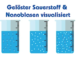 Gelöster Sauerstoff und Nanoblasen visualisiert