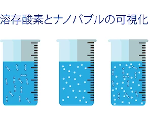 溶存酸素とナノバブルの可視化