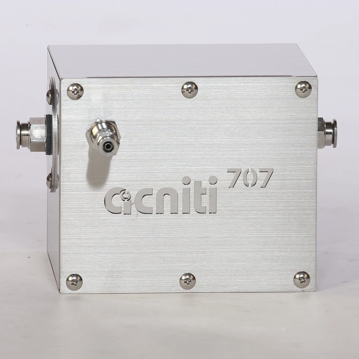 acniti nanobubbelmixer 707 in een RVS box met eenrichtingsgasventiel