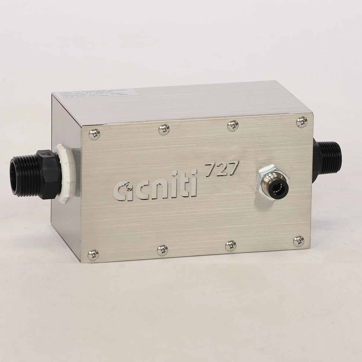 mélangeur de nanobulles acniti nanobubble 727 dans une boîte SUS 304 avec valve unidirectionnelle
