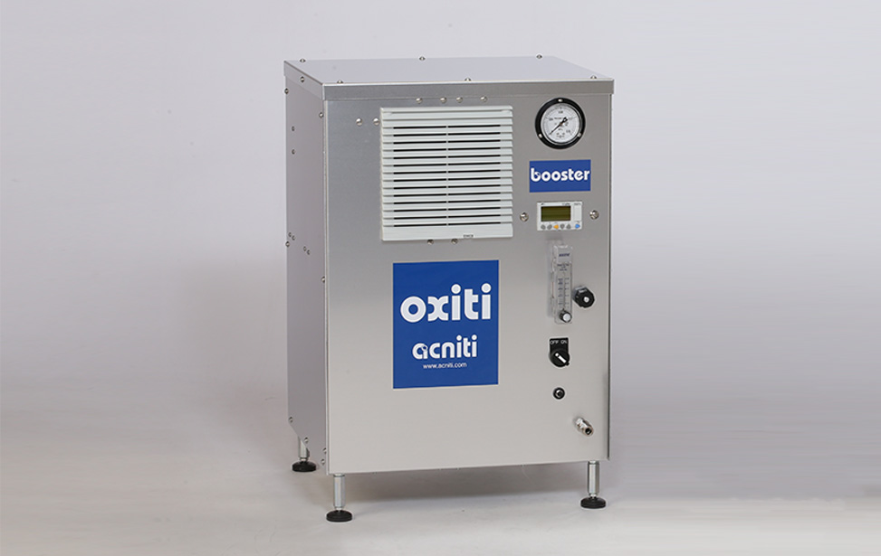 industrial oxygen concentrator with pressure booster