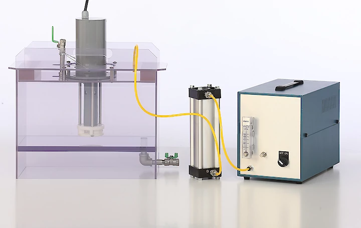 acniti microstar nanobubble generator for research in custom water tank